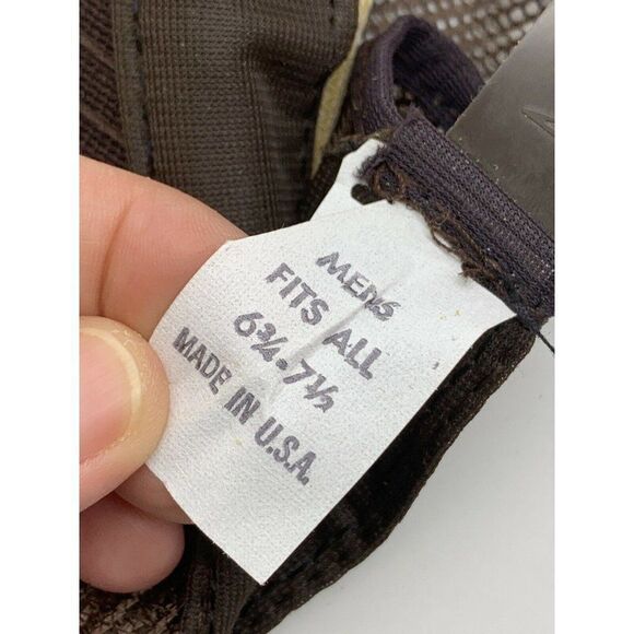 Vintage MAC Trucker Hat Brown Snapback Mesh Made in USA - Picture 7 of 10